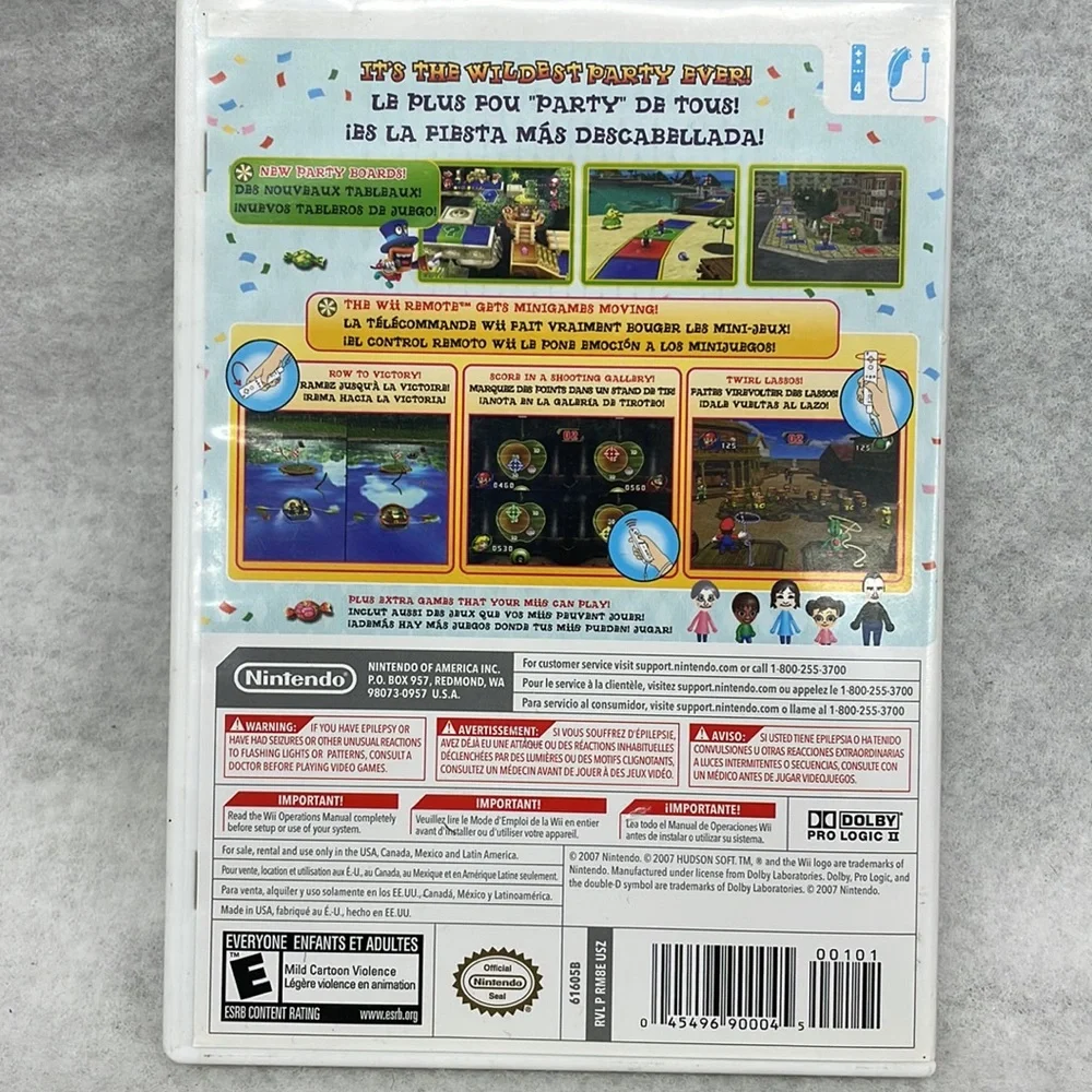 COPY - COPY - Wii Mario party 8 case and instructions booklet only